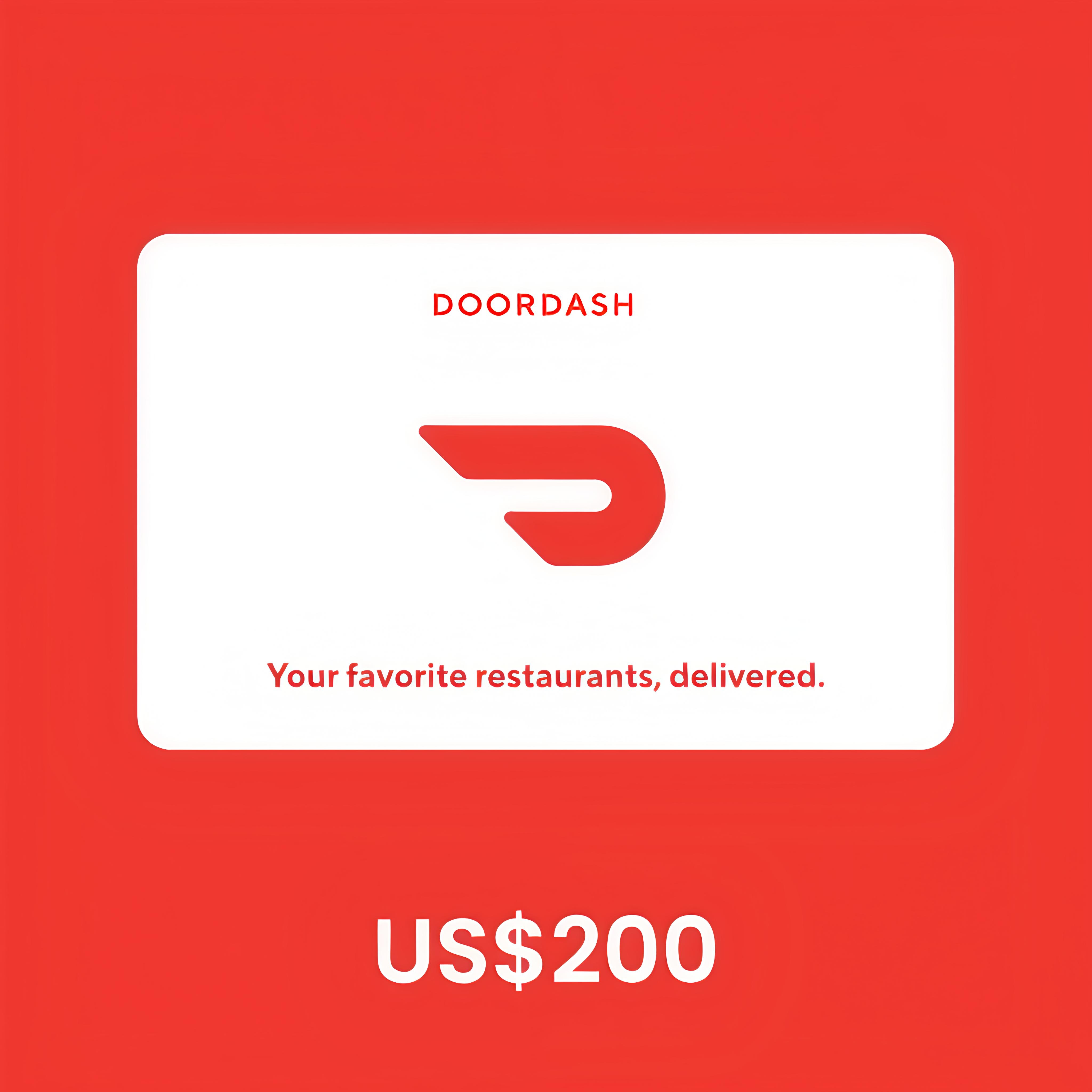 DoorDash 200$ USA