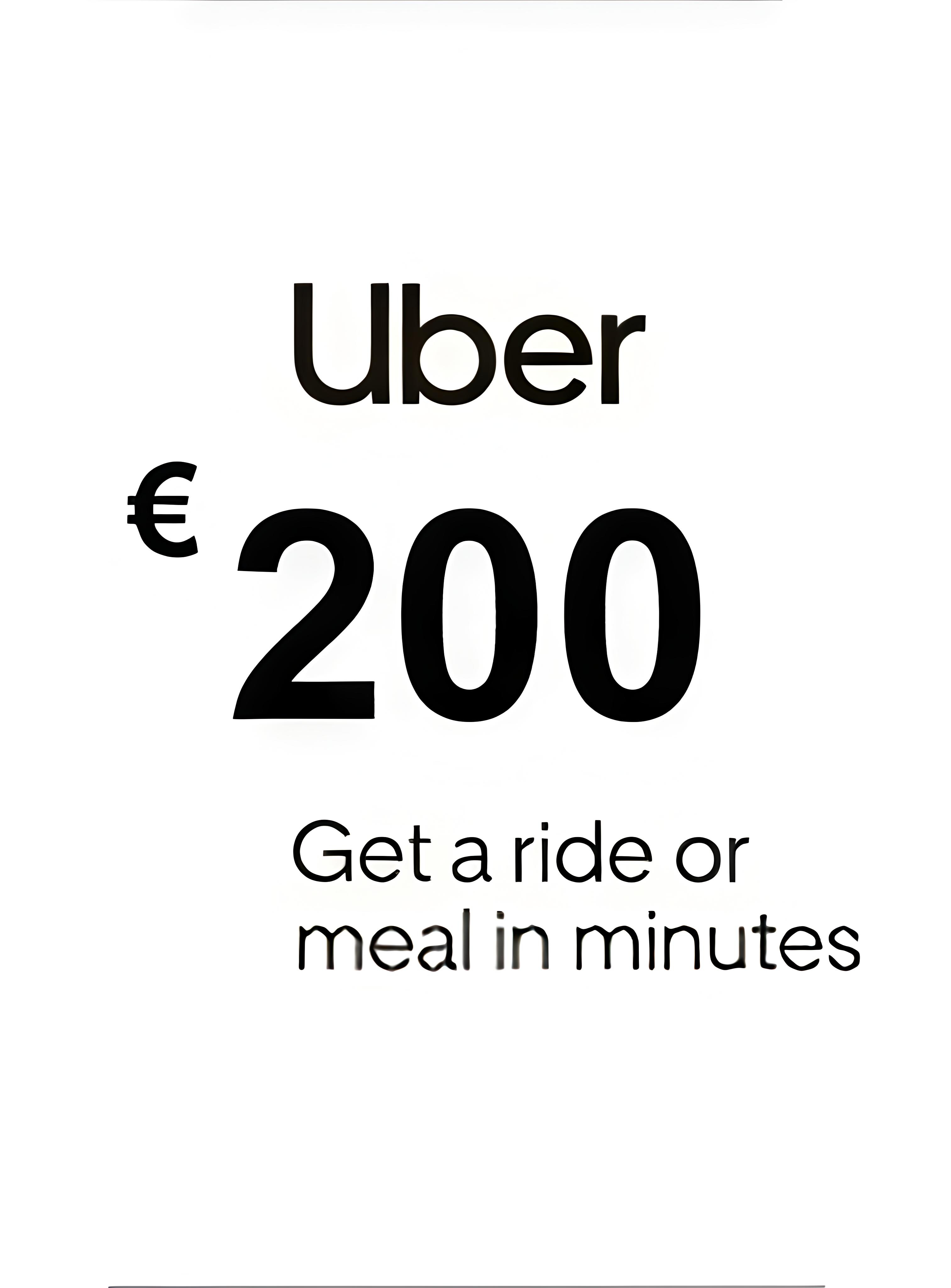 Uber 200€ DE