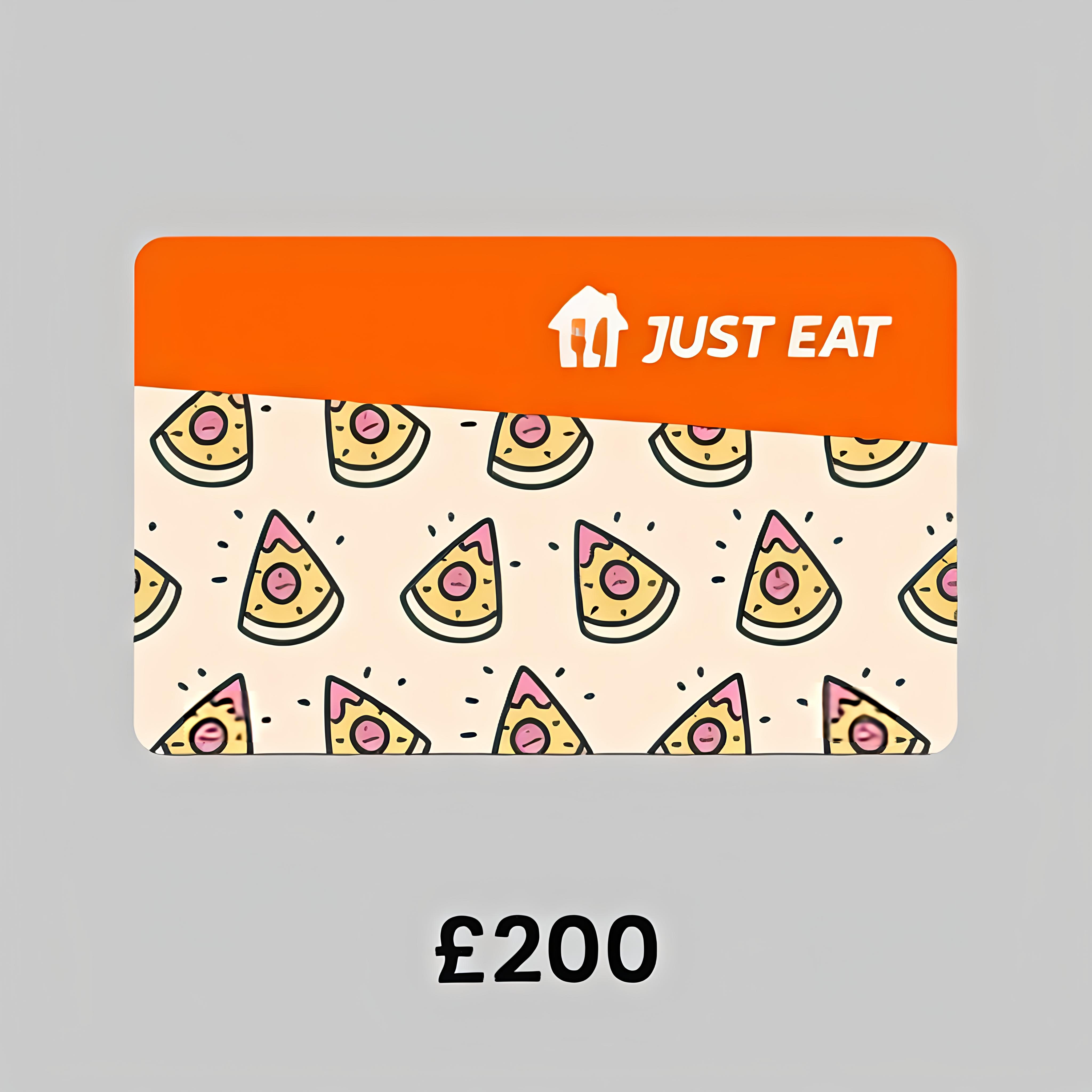 Just Eat 200£ UK
